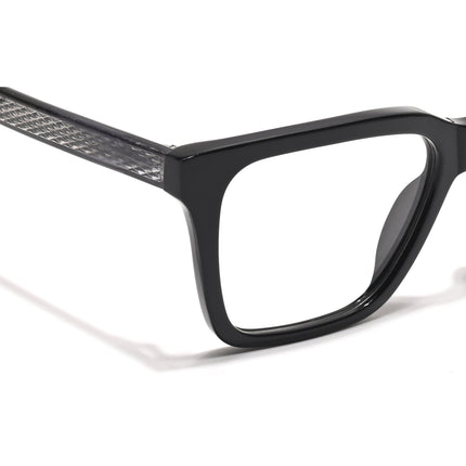 Voyage Glaze Black Wayfarer Acetate Eyeglasses for Men & Women (FPK26011FMG8690)