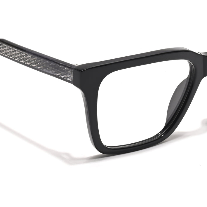 Voyage Glaze Black Wayfarer Acetate Eyeglasses for Men & Women (FPK26011FMG8690)