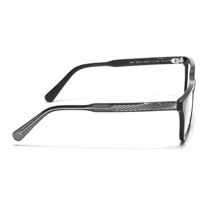 Voyage Glaze Black Wayfarer Acetate Eyeglasses for Men & Women (FPK26011FMG8690)