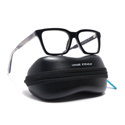 Voyage Glaze Black Wayfarer Acetate Eyeglasses for Men & Women (FPK26011FMG8690)