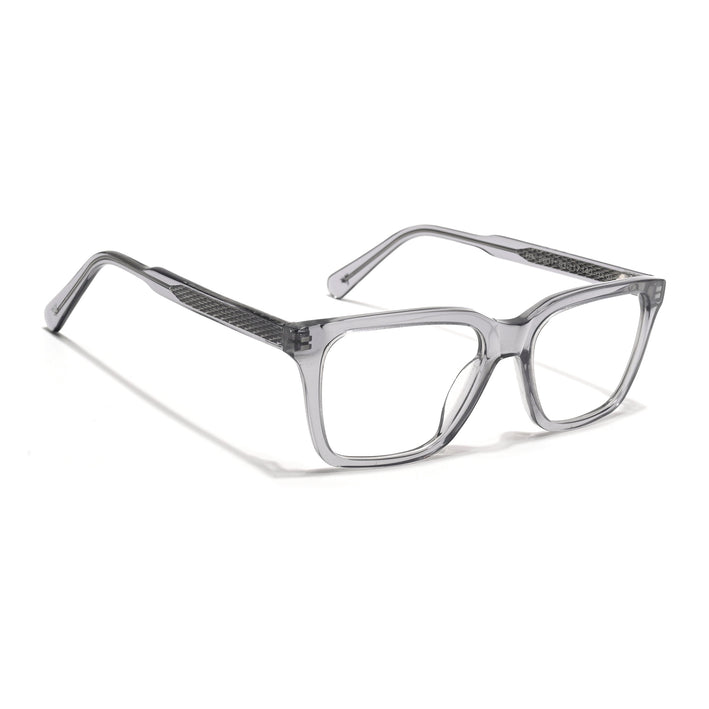 Voyage Glaze Grey Wayfarer Acetate Eyeglasses for Men & Women (FPK26011FMG8691)