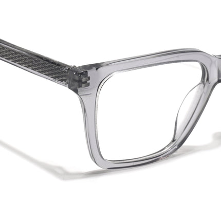 Voyage Glaze Grey Wayfarer Acetate Eyeglasses for Men & Women (FPK26011FMG8691)