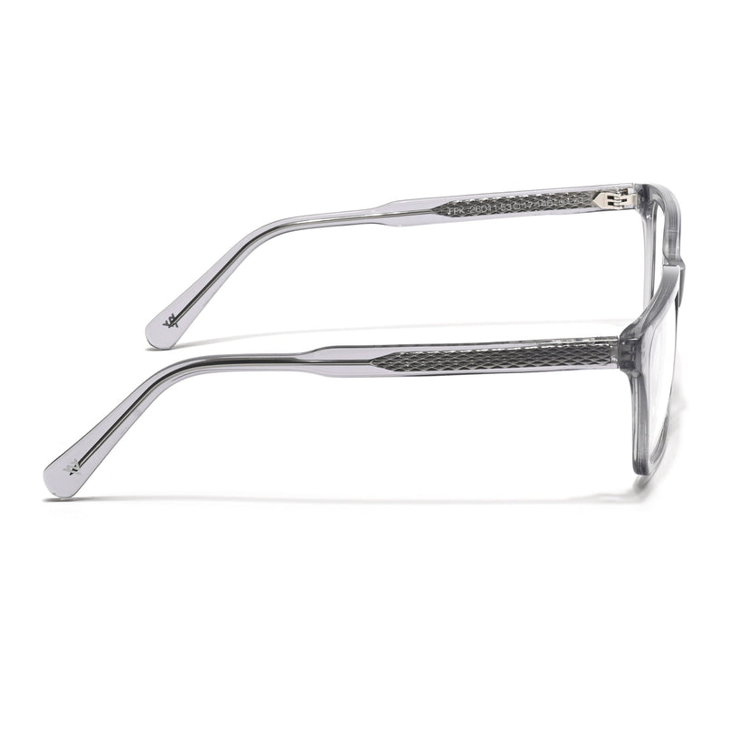 Voyage Glaze Grey Wayfarer Acetate Eyeglasses for Men & Women (FPK26011FMG8691)