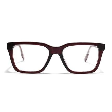 Voyage Glaze Wine Wayfarer Acetate Eyeglasses for Men & Women (FPK26011FMG8692)
