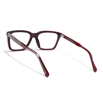 Voyage Glaze Wine Wayfarer Acetate Eyeglasses for Men & Women (FPK26011FMG8692)