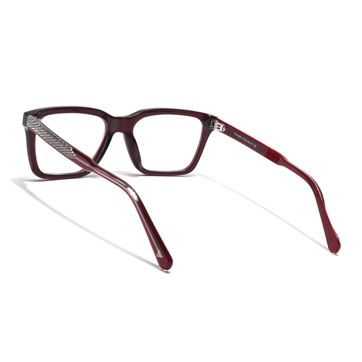 Voyage Glaze Wine Wayfarer Acetate Eyeglasses for Men & Women (FPK26011FMG8692)