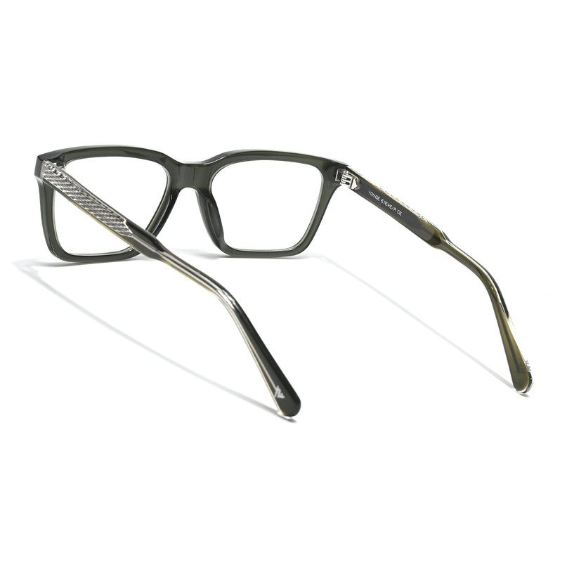 Voyage Glaze Green Wayfarer Acetate Eyeglasses for Men & Women (FPK26011FMG8693)