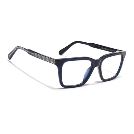 Voyage Glaze Blue Wayfarer Acetate Eyeglasses for Men & Women (FPK26011FMG8694)