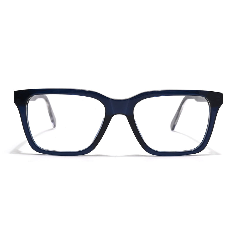 Voyage Glaze Blue Wayfarer Acetate Eyeglasses for Men & Women (FPK26011FMG8694)