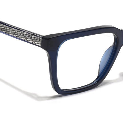 Voyage Glaze Blue Wayfarer Acetate Eyeglasses for Men & Women (FPK26011FMG8694)
