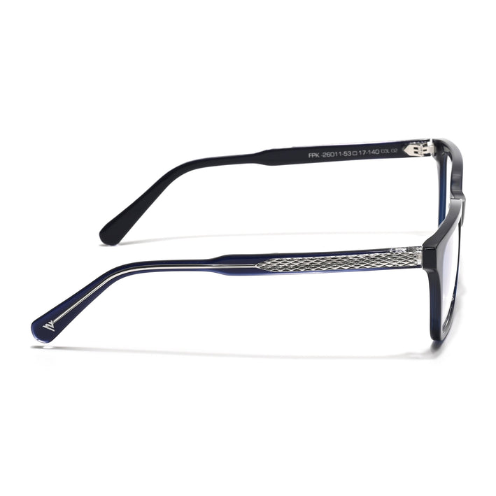 Voyage Glaze Blue Wayfarer Acetate Eyeglasses for Men & Women (FPK26011FMG8694)