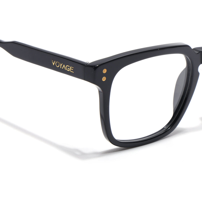 Voyage Glaze Black Wayfarer Acetate Eyeglasses for Men & Women (FPK26012FMG8670)