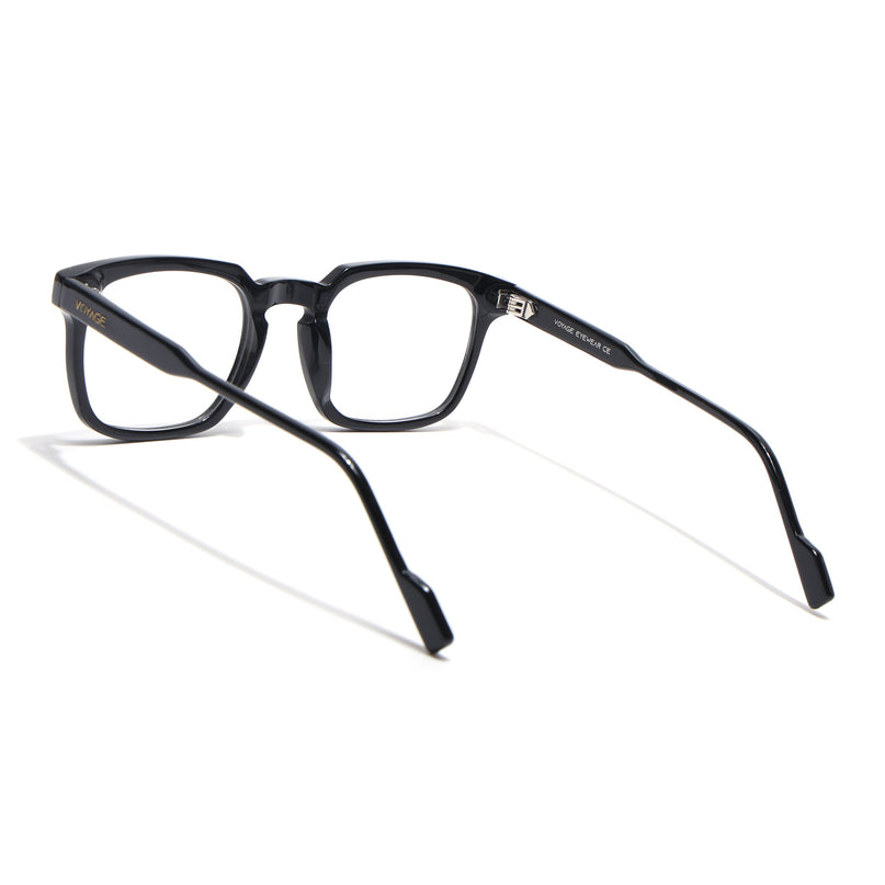 Voyage Glaze Black Wayfarer Acetate Eyeglasses for Men & Women (FPK26012FMG8670)