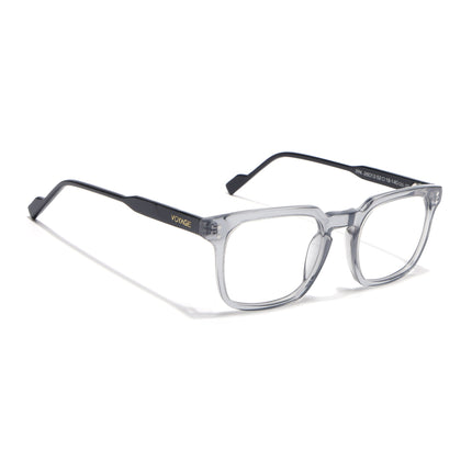 Voyage Glaze Grey Wayfarer Acetate Eyeglasses for Men & Women (FPK26012FMG8671)