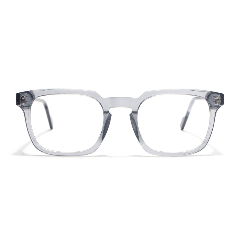 Voyage Glaze Grey Wayfarer Acetate Eyeglasses for Men & Women (FPK26012FMG8671)