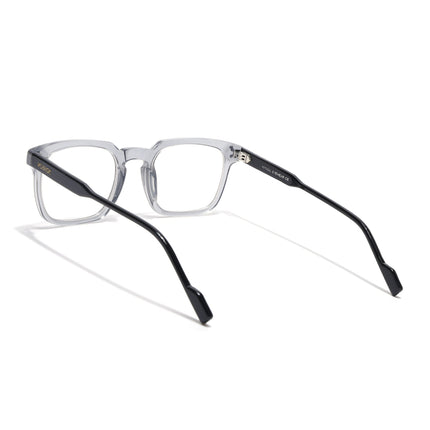 Voyage Glaze Grey Wayfarer Acetate Eyeglasses for Men & Women (FPK26012FMG8671)