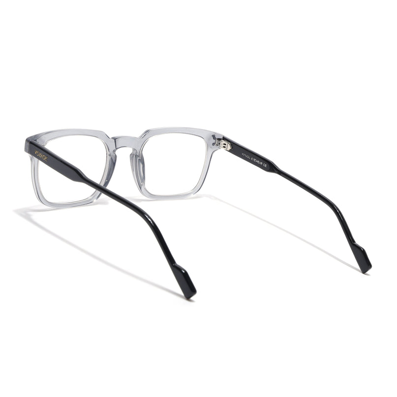 Voyage Glaze Grey Wayfarer Acetate Eyeglasses for Men & Women (FPK26012FMG8671)