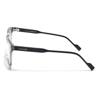 Voyage Glaze Grey Wayfarer Acetate Eyeglasses for Men & Women (FPK26012FMG8671)