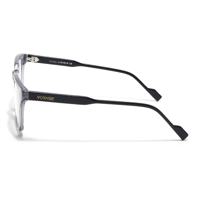 Voyage Glaze Grey Wayfarer Acetate Eyeglasses for Men & Women (FPK26012FMG8671)