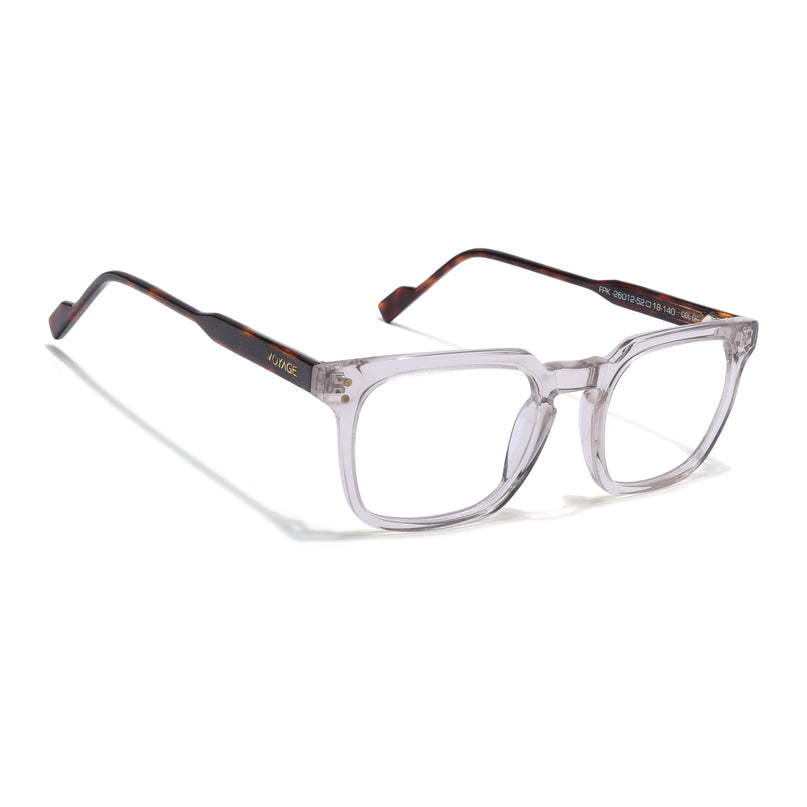 Voyage Glaze Transparent Wayfarer Acetate Eyeglasses for Men & Women (FPK26012FMG8672)