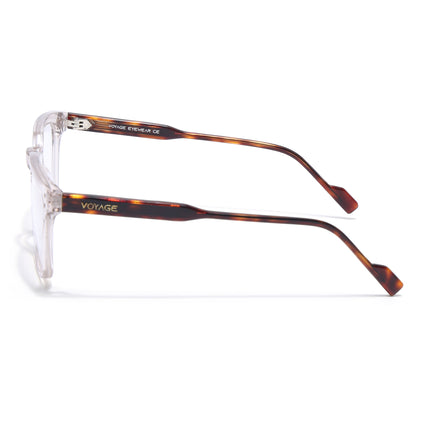 Voyage Glaze Transparent Wayfarer Acetate Eyeglasses for Men & Women (FPK26012FMG8672)