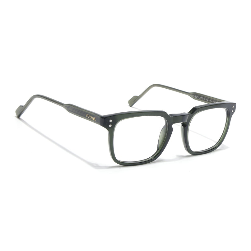 Voyage Glaze Green Wayfarer Acetate Eyeglasses for Men & Women (FPK26012FMG8673)
