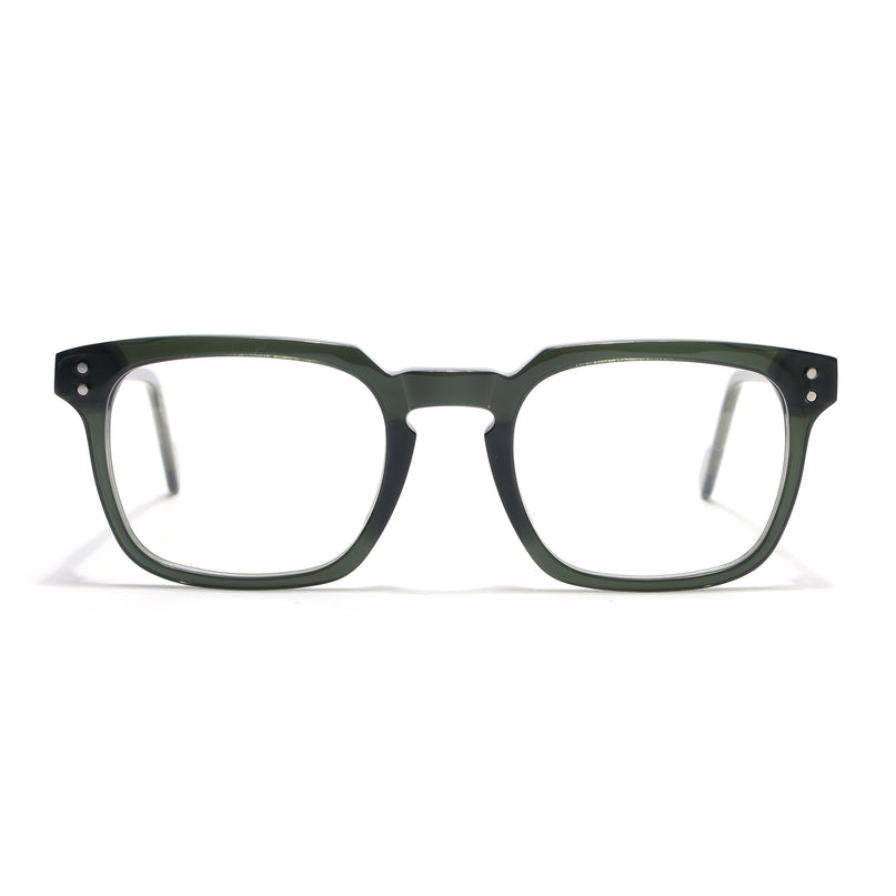 Voyage Glaze Green Wayfarer Acetate Eyeglasses for Men & Women (FPK26012FMG8673)