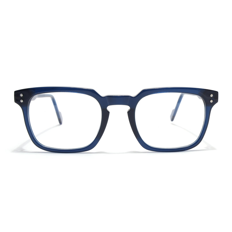 Voyage Glaze Blue Wayfarer Acetate Eyeglasses for Men & Women (FPK26012FMG8674)