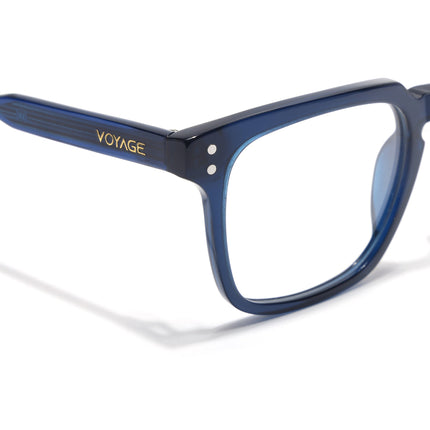 Voyage Glaze Blue Wayfarer Acetate Eyeglasses for Men & Women (FPK26012FMG8674)