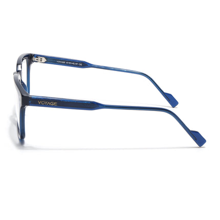 Voyage Glaze Blue Wayfarer Acetate Eyeglasses for Men & Women (FPK26012FMG8674)