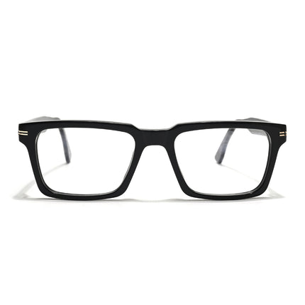 Voyage Glaze Black Rectangle Acetate Eyeglasses for Men & Women (FPK26013FMG8635)