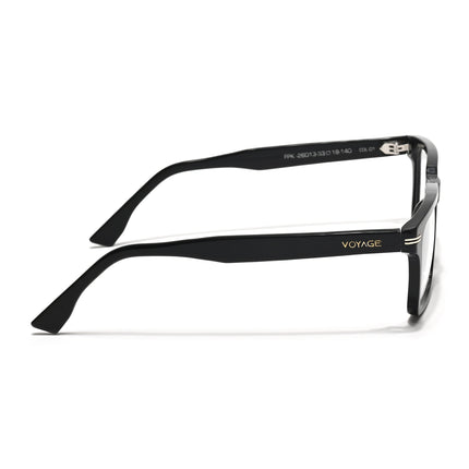 Voyage Glaze Black Rectangle Acetate Eyeglasses for Men & Women (FPK26013FMG8635)