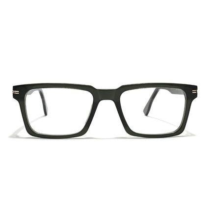 Voyage Glaze Green Rectangle Acetate Eyeglasses for Men & Women (FPK26013FMG8638)