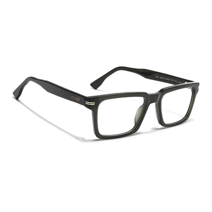 Voyage Glaze Green Rectangle Acetate Eyeglasses for Men & Women (FPK26013FMG8638)