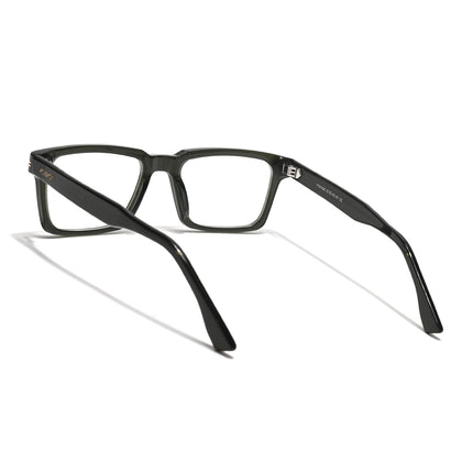 Voyage Glaze Green Rectangle Acetate Eyeglasses for Men & Women (FPK26013FMG8638)