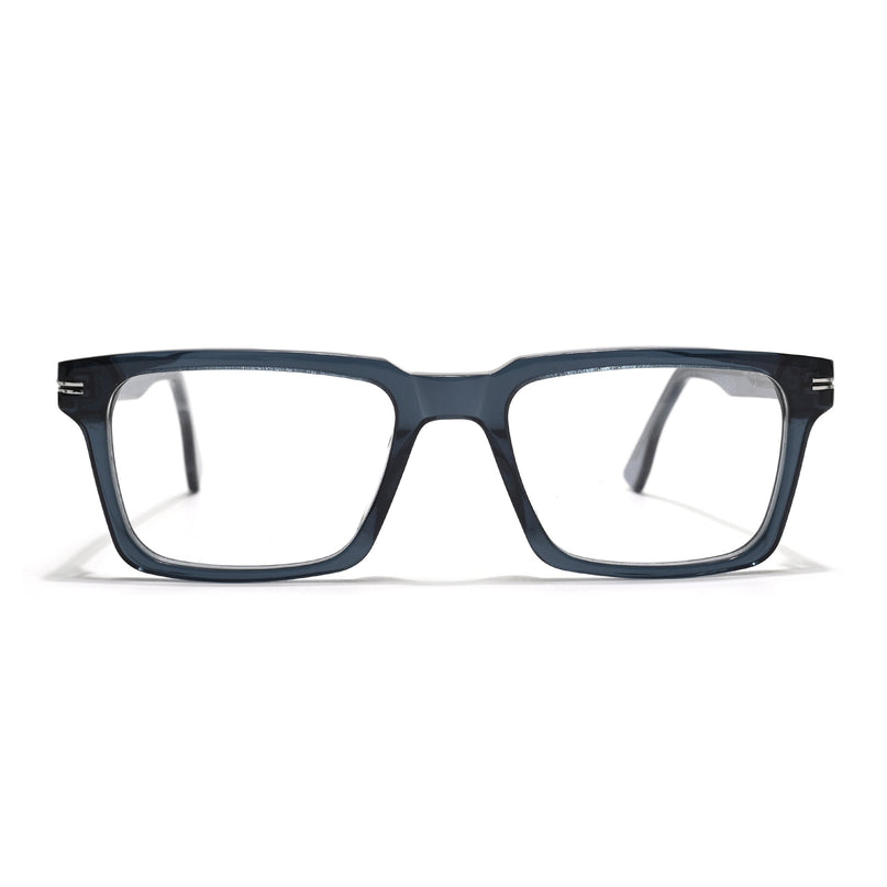 Voyage Glaze Sea Green Rectangle Acetate Eyeglasses for Men & Women (FPK26013FMG8639)