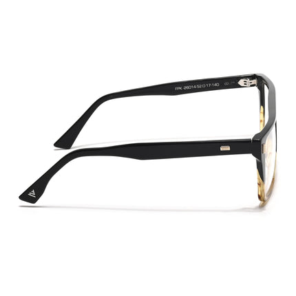 Voyage Glaze Black & Yellow Wayfarer Acetate Eyeglasses for Men & Women (FPK26014FMG8645)