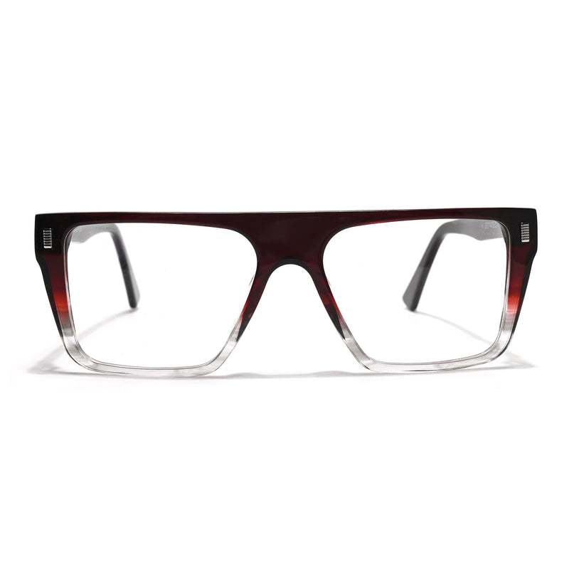 Voyage Glaze Wine Wayfarer Acetate Eyeglasses for Men & Women (FPK26014FMG8647)