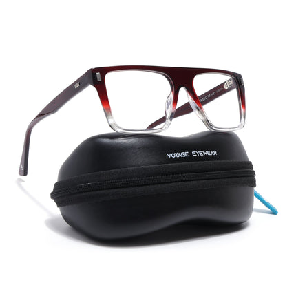 Voyage Glaze Wine Wayfarer Acetate Eyeglasses for Men & Women (FPK26014FMG8647)