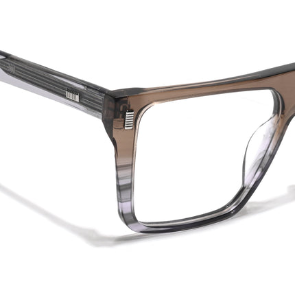 Voyage Glaze Brown Wayfarer Acetate Eyeglasses for Men & Women (FPK26014FMG8648)