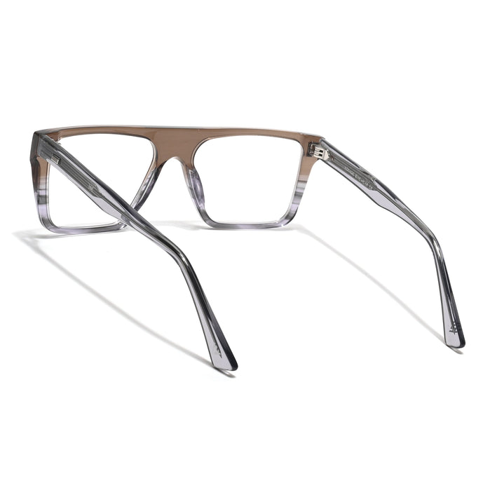 Voyage Glaze Brown Wayfarer Acetate Eyeglasses for Men & Women (FPK26014FMG8648)