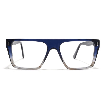 Voyage Glaze Blue & Brown Wayfarer Acetate Eyeglasses for Men & Women (FPK26014FMG8649)