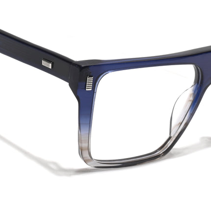 Voyage Glaze Blue & Brown Wayfarer Acetate Eyeglasses for Men & Women (FPK26014FMG8649)