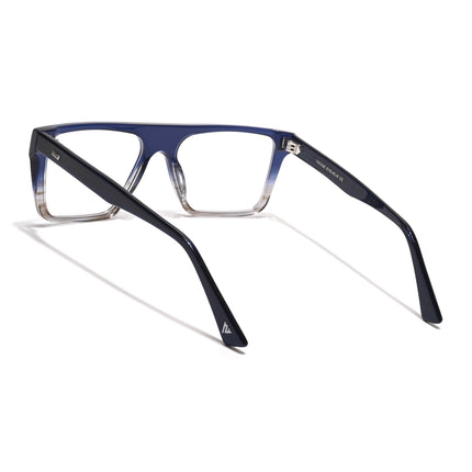 Voyage Glaze Blue & Brown Wayfarer Acetate Eyeglasses for Men & Women (FPK26014FMG8649)