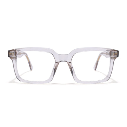 Voyage Glaze Transparent Square Acetate Eyeglasses for Men & Women (FPK26015FMG8657)
