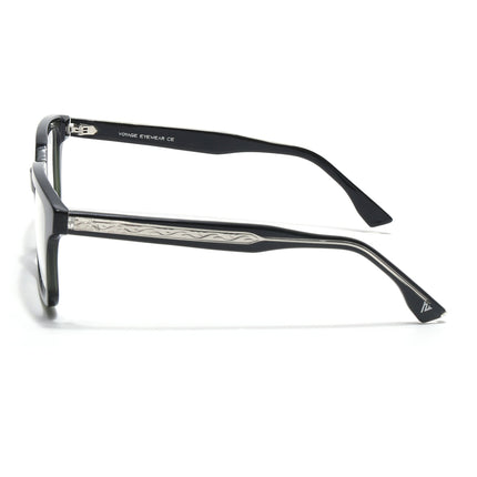 Voyage Glaze Green Square Acetate Eyeglasses for Men & Women (FPK26015FMG8658)