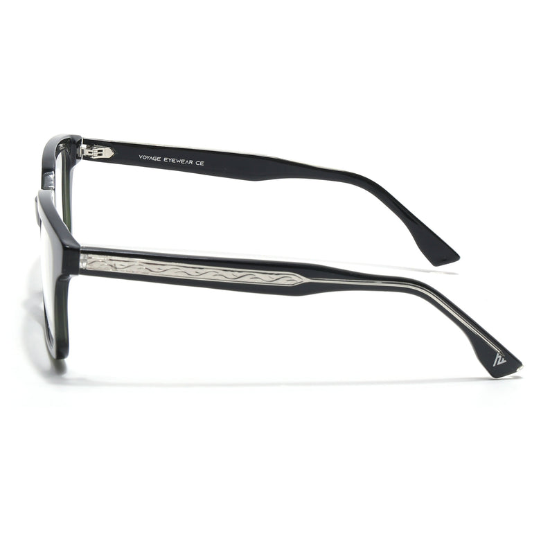 Voyage Glaze Green Square Acetate Eyeglasses for Men & Women (FPK26015FMG8658)