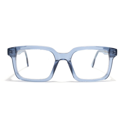 Voyage Glaze Blue Square Acetate Eyeglasses for Men & Women (FPK26015FMG8659)