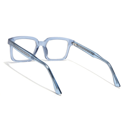 Voyage Glaze Blue Square Acetate Eyeglasses for Men & Women (FPK26015FMG8659)