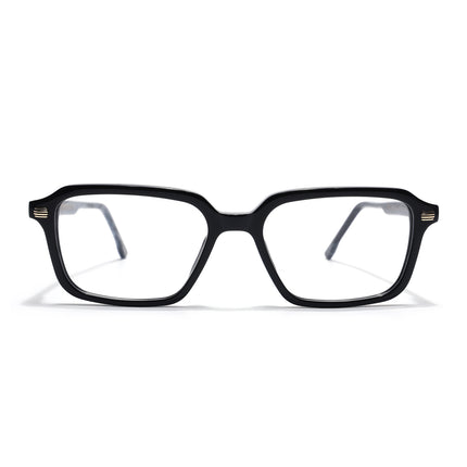 Voyage Glaze Black Rectangle Acetate Eyeglasses for Men & Women (FPK26016FMG8094)